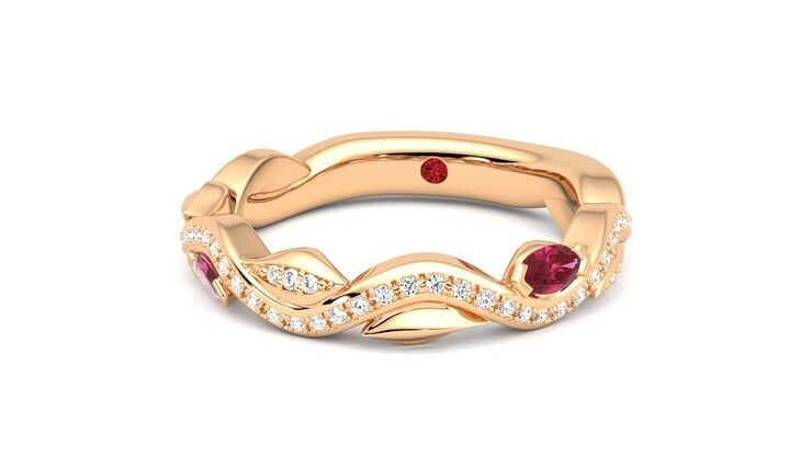 Taylor & Hart Lapelis Wedding Ring 360 degree image 27