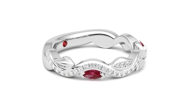 Taylor & Hart Lapelis Wedding Ring 360 degree image 7