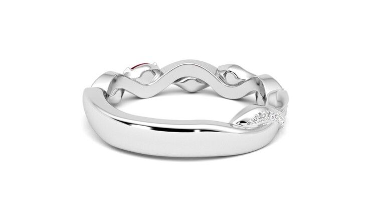 Taylor & Hart Lapelis Wedding Ring 360 degree image 14