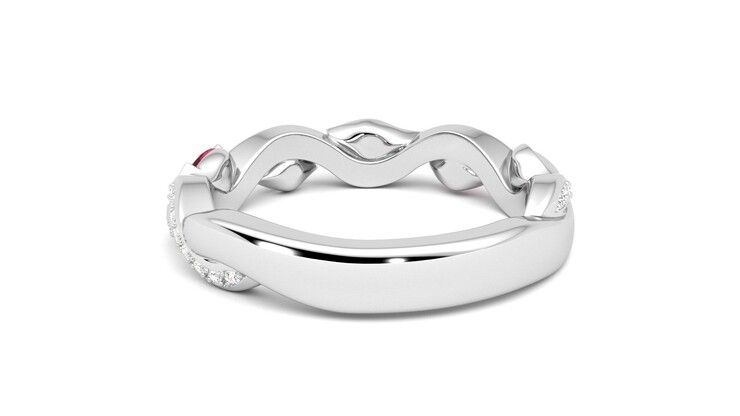 Taylor & Hart Lapelis Wedding Ring 360 degree image 16