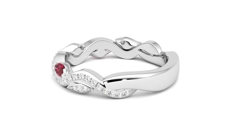 Taylor & Hart Lapelis Wedding Ring 360 degree image 19