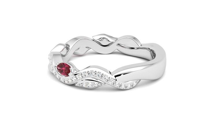 Taylor & Hart Lapelis Wedding Ring 360 degree image 20
