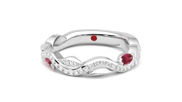 Taylor & Hart Lapelis Wedding Ring 360 degree image 28
