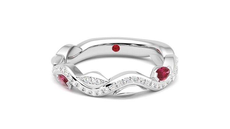 Taylor & Hart Lapelis Wedding Ring 360 degree image 29