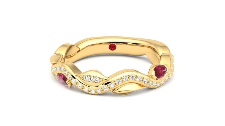 Taylor & Hart Lapelis Wedding Ring 360 degree image 0