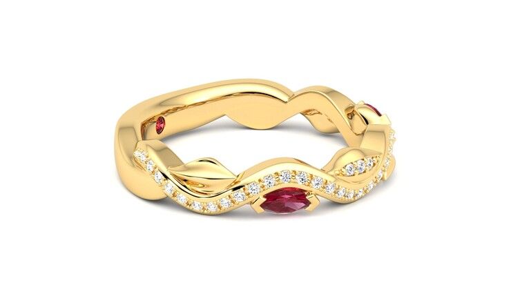 Taylor & Hart Lapelis Wedding Ring 360 degree image 8