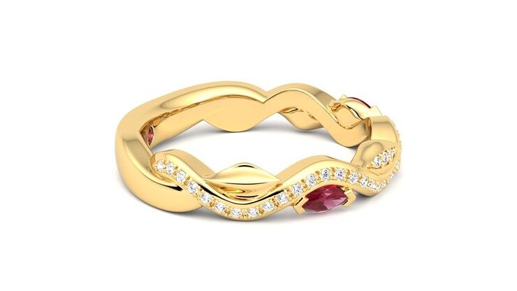 Taylor & Hart Lapelis Wedding Ring 360 degree image 9