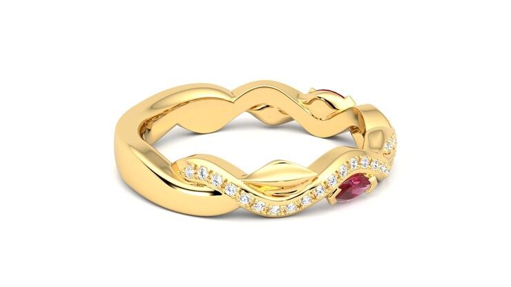 Taylor & Hart Lapelis Wedding Ring 360 degree image 10