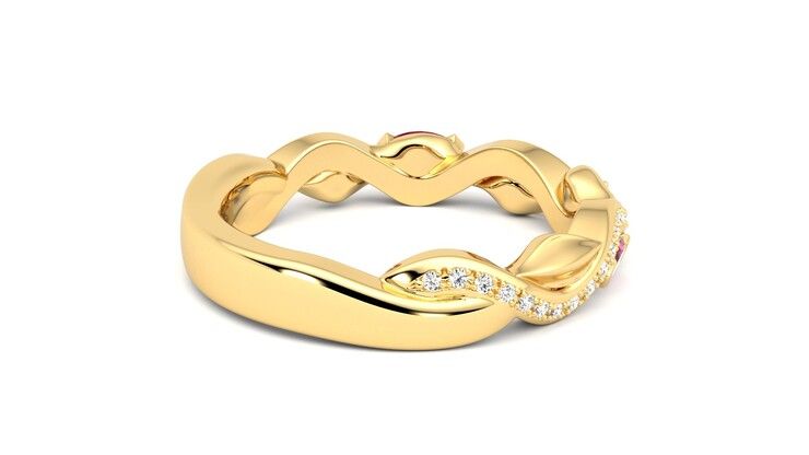 Taylor & Hart Lapelis Wedding Ring 360 degree image 12