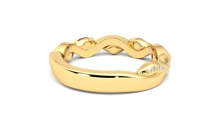Taylor & Hart Lapelis Wedding Ring 360 degree image 14