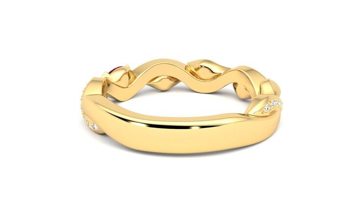 Taylor & Hart Lapelis Wedding Ring 360 degree image 15