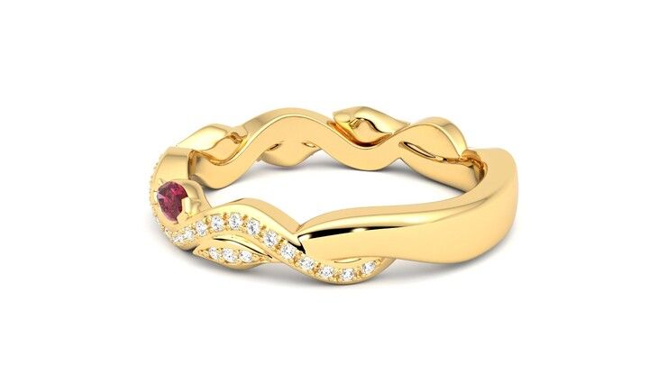 Taylor & Hart Lapelis Wedding Ring 360 degree image 19