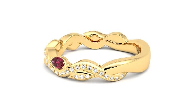 Taylor & Hart Lapelis Wedding Ring 360 degree image 20