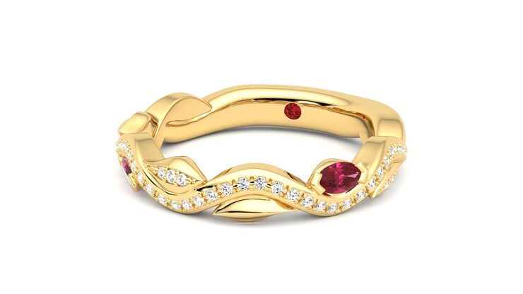 Taylor & Hart Lapelis Wedding Ring 360 degree image 26