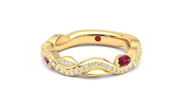 Taylor & Hart Lapelis Wedding Ring 360 degree image 27