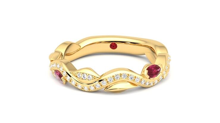 Taylor & Hart Lapelis Wedding Ring 360 degree image 28