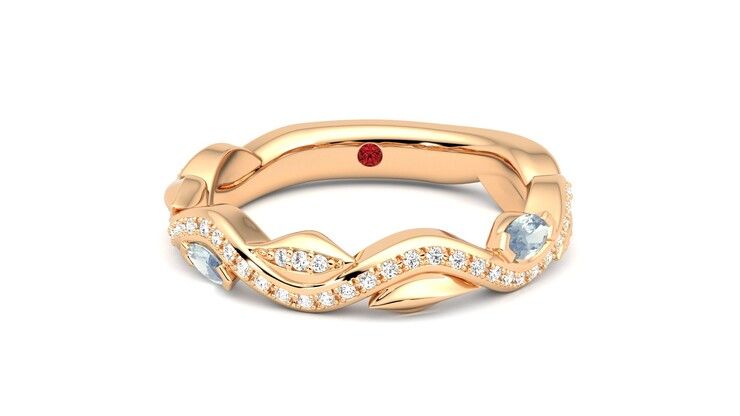 Taylor & Hart Lapelis Wedding Ring 360 degree image 0