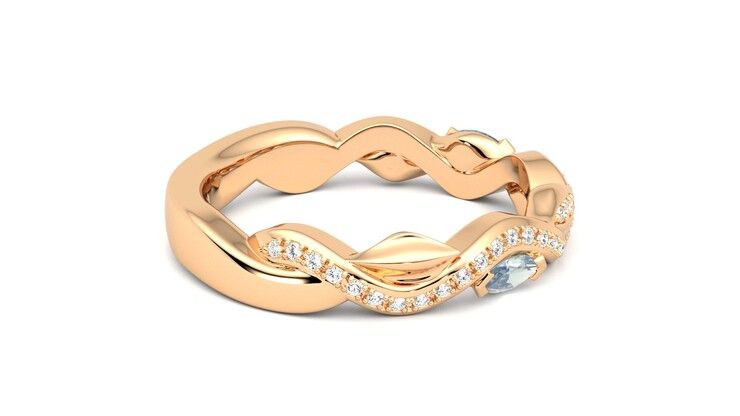Taylor & Hart Lapelis Wedding Ring 360 degree image 10