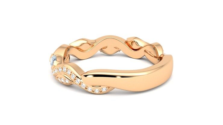 Taylor & Hart Lapelis Wedding Ring 360 degree image 18