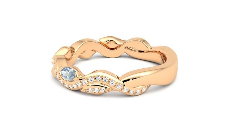 Taylor & Hart Lapelis Wedding Ring 360 degree image 20