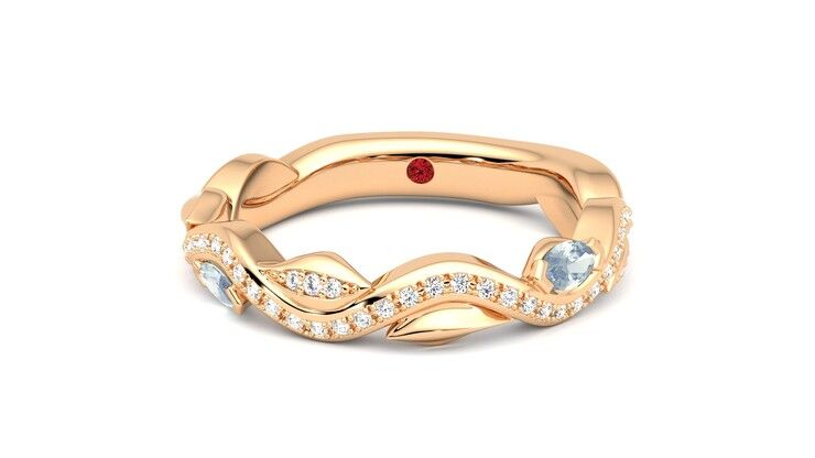 Taylor & Hart Lapelis Wedding Ring 360 degree image 28