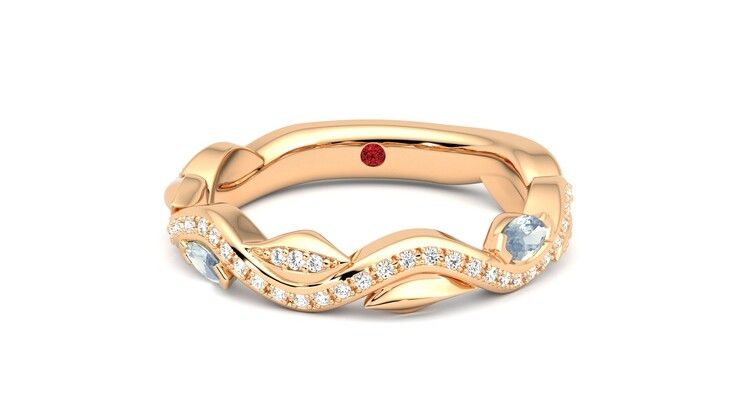 Taylor & Hart Lapelis Wedding Ring 360 degree image 29