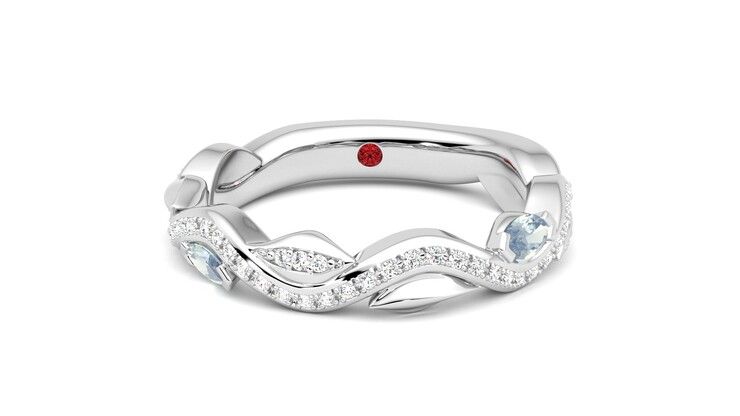 Taylor & Hart Lapelis Wedding Ring 360 degree image 0