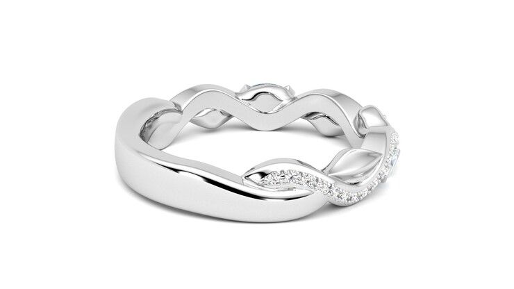 Taylor & Hart Lapelis Wedding Ring 360 degree image 12