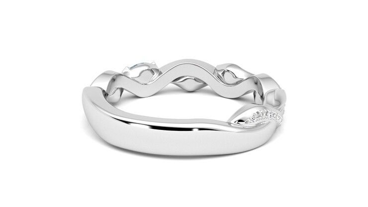 Taylor & Hart Lapelis Wedding Ring 360 degree image 14