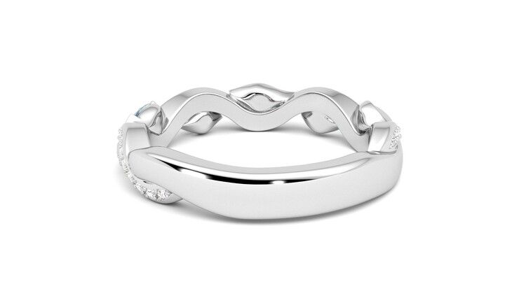 Taylor & Hart Lapelis Wedding Ring 360 degree image 16