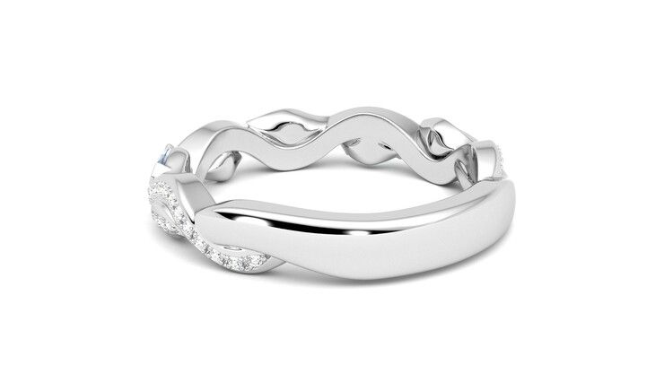 Taylor & Hart Lapelis Wedding Ring 360 degree image 17