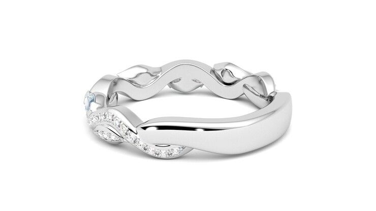 Taylor & Hart Lapelis Wedding Ring 360 degree image 18