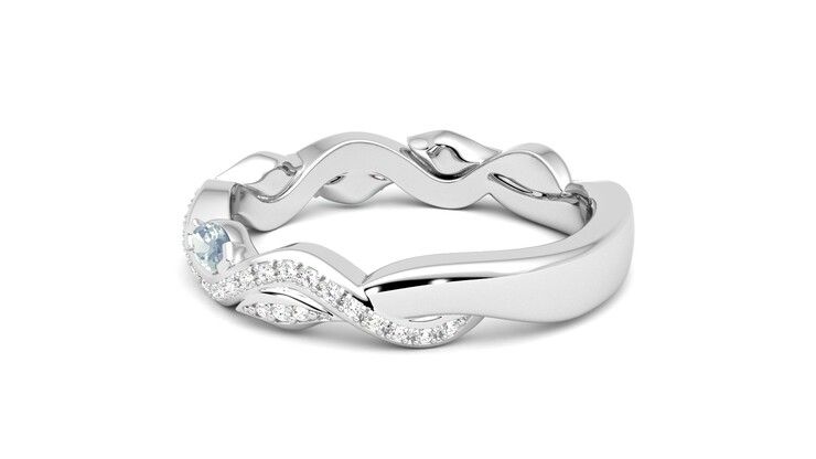 Taylor & Hart Lapelis Wedding Ring 360 degree image 19