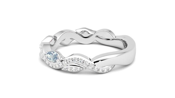 Taylor & Hart Lapelis Wedding Ring 360 degree image 20