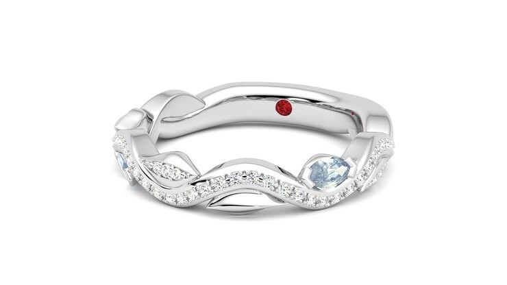 Taylor & Hart Lapelis Wedding Ring 360 degree image 26