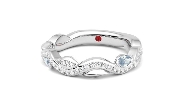 Taylor & Hart Lapelis Wedding Ring 360 degree image 27
