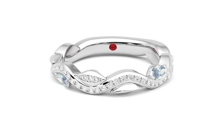 Taylor & Hart Lapelis Wedding Ring 360 degree image 29