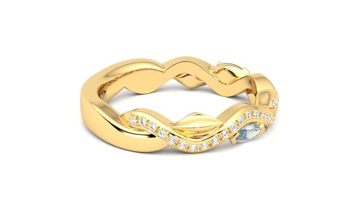Taylor & Hart Lapelis Wedding Ring 360 degree image 10