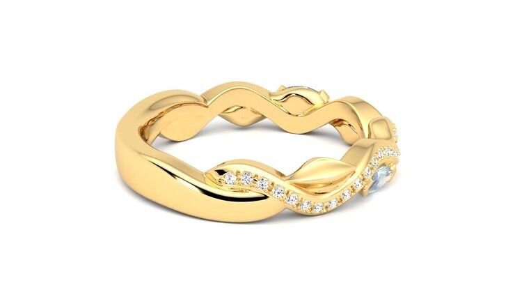 Taylor & Hart Lapelis Wedding Ring 360 degree image 11