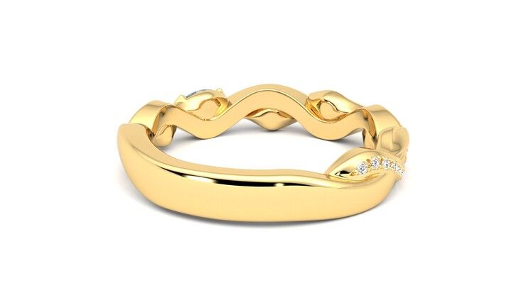 Taylor & Hart Lapelis Wedding Ring 360 degree image 14
