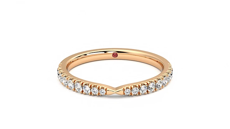 Taylor & Hart Larkspur Rose Wedding Ring 360 detail 01