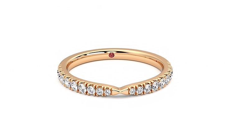 Taylor & Hart Larkspur Wedding Ring 360 degree image 2