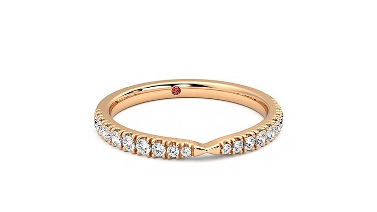 Taylor & Hart Larkspur Wedding Ring 360 degree image 3