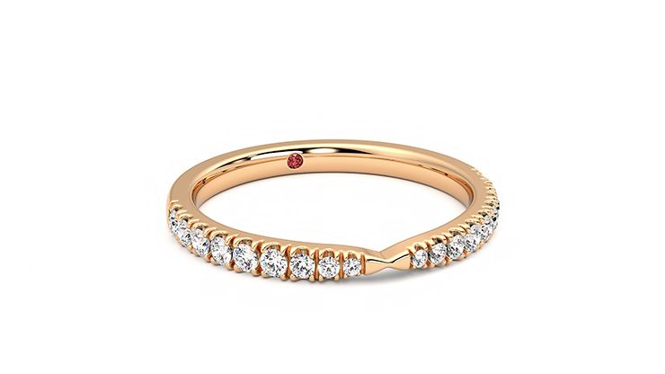 Taylor & Hart Larkspur Wedding Ring 360 degree image 4