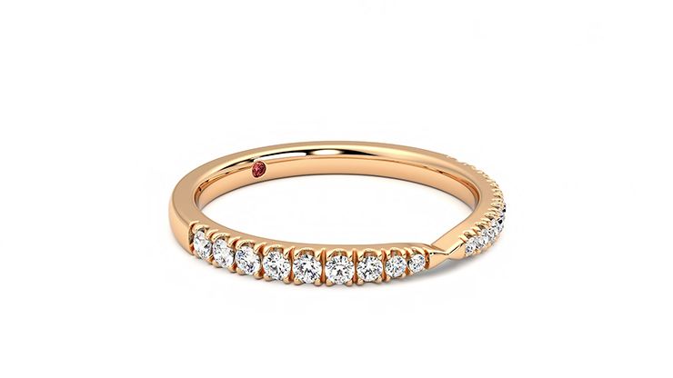 Taylor & Hart Larkspur Wedding Ring 360 degree image 6