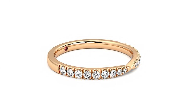 Taylor & Hart Larkspur Wedding Ring 360 degree image 7
