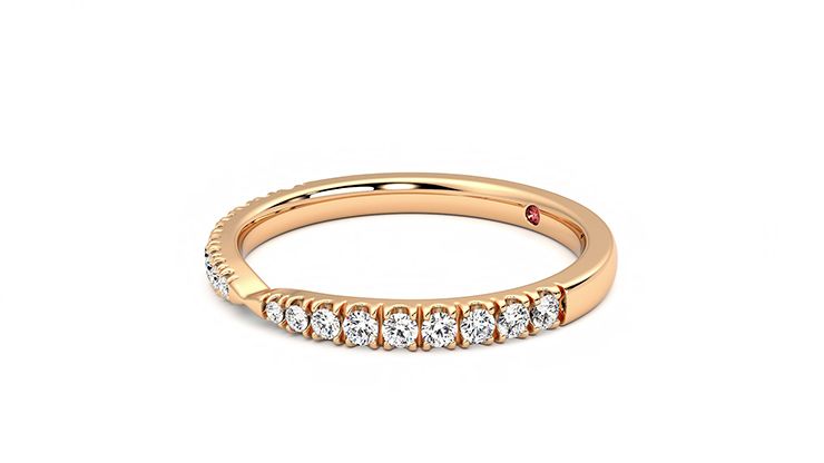 Taylor & Hart Larkspur Wedding Ring 360 degree image 23