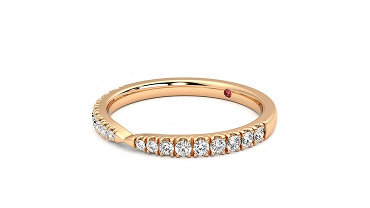 Taylor & Hart Larkspur Wedding Ring 360 degree image 24