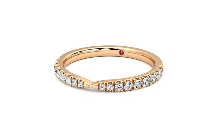 Taylor & Hart Larkspur Wedding Ring 360 degree image 26