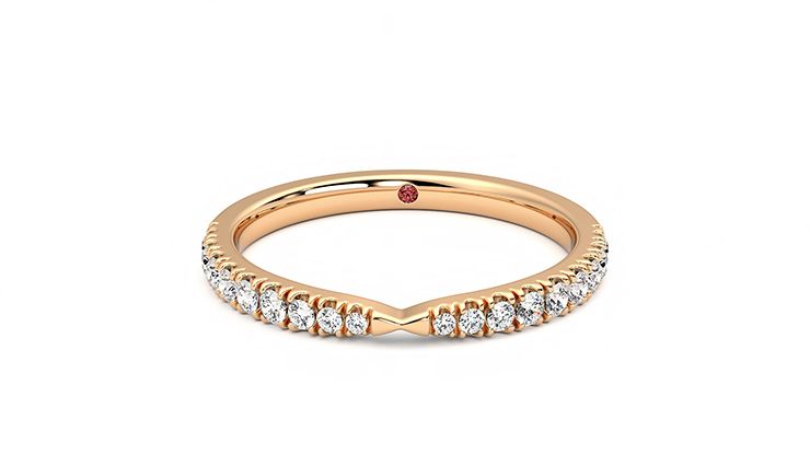 Taylor & Hart Larkspur Wedding Ring 360 degree image 29
